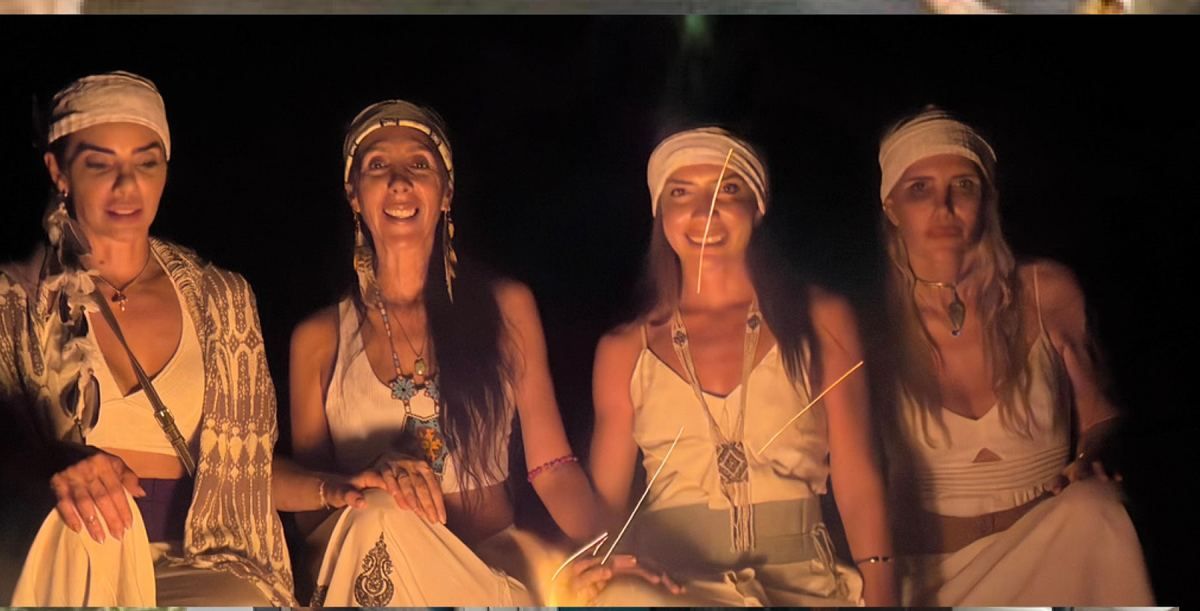 Four participants of a gathering